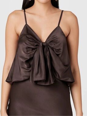 Toccin Sabrina Knotted Cami Top